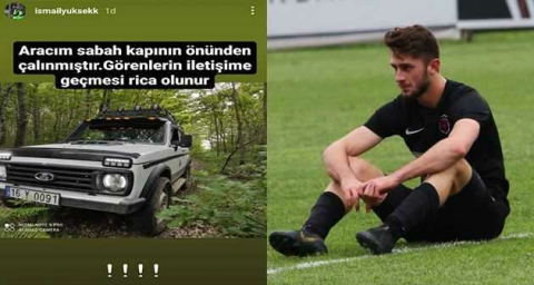 Bursaspor’un Fenerbahçe’den kiraladığı futbolcu İsmail Yüksek’in arabası çalındı