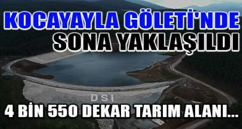 Kocayayla Göleti'nde sona yaklaşıldı