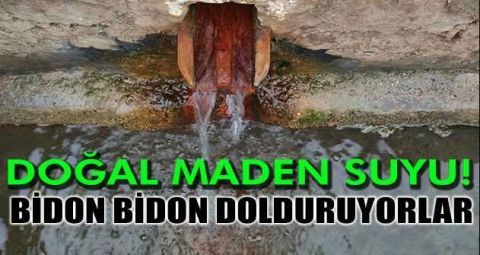 Bu köyün çeşmesinden doğal maden suyu akıyor