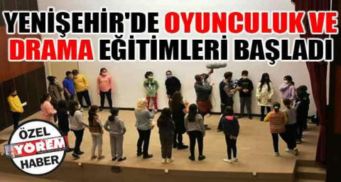 Yenişehir'de oyunculuk ve drama eğitimleri başladı