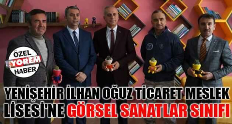 Yenişehir İlhan Oğuz Ticaret Meslek Lisesi'ne Görsel Sanatlar Sınıfı
