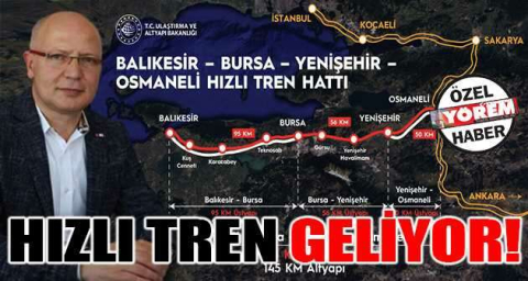 Hızlı tren geliyor