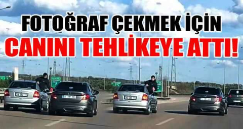 Fotoğraf çekmek için canını tehlikeye attı