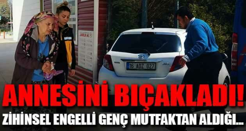 Annesini bıçakladı