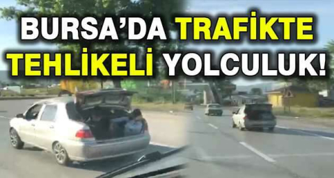 Bursa'da bagajda tehlikeli yolculuk