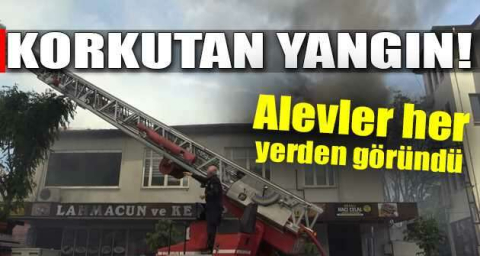 Bursa'da korkutan yangında alevler her yerden göründü