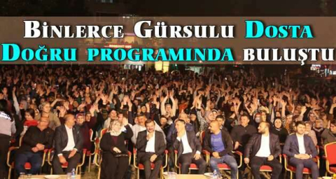 Binlerce Gürsulu Dosta Doğru programında buluştu