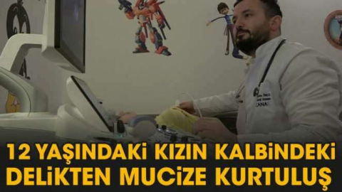 Kalbindeki deliği anjiyo ile giderildi