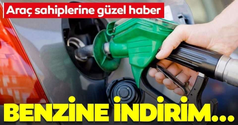 Benzine 1 lira indirim geldi