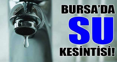 Orhangazi'de su kesintisi