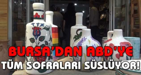 İznik’in seramik tabakları Amerika’da sofraları süslüyor