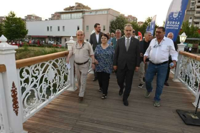 Bursa Ayvalıdere’ye estetik yaya köprüleri