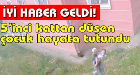 Bursa'da 5’inci kattan düşen çocuk hayata tutundu