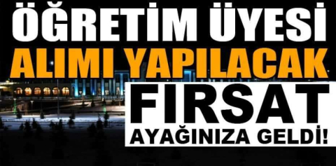 Acıbadem Mehmet Ali Aydınlar Üniversitesi Öğretim Üyesi alım ilanı