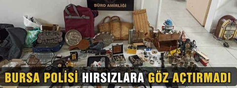 Bursa polisi hırsızlara göz açtırmıyor