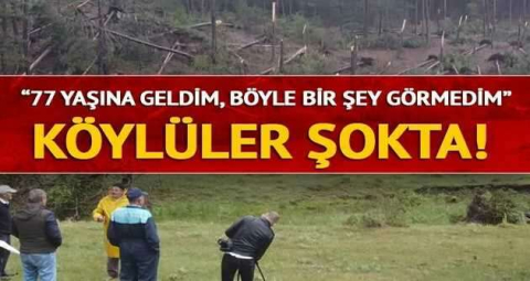 Kütahya'da köylüler felaketi yaşadı! Fırtına nedeniyle yüzlerce ağaç devrildi