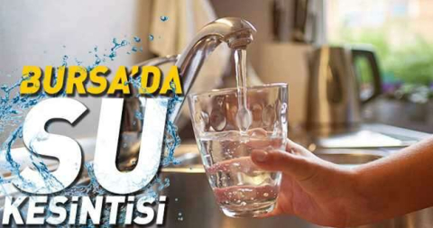 Osmangazi'de su kesintisi