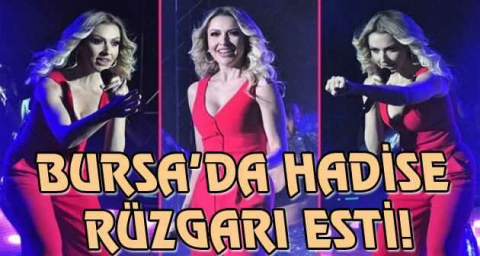 Hadise Bursalıları coşturdu