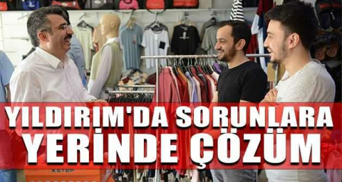 Yıldırım'da sorunlara yerinde çözüm