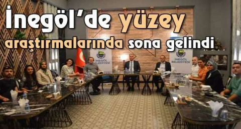 İnegöl’de yüzey araştırmalarında sona gelindi