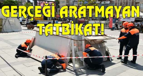 Mustafakemalpaşa’da gerçeği aratmayan tatbikat