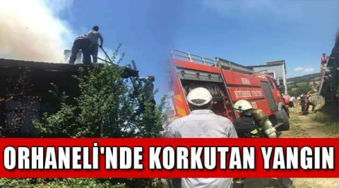 Orhaneli'nde korkutan yangın