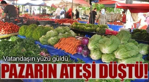 Pazarın ateşi düştü