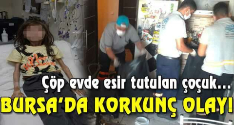 Çöp evden dram çıktı