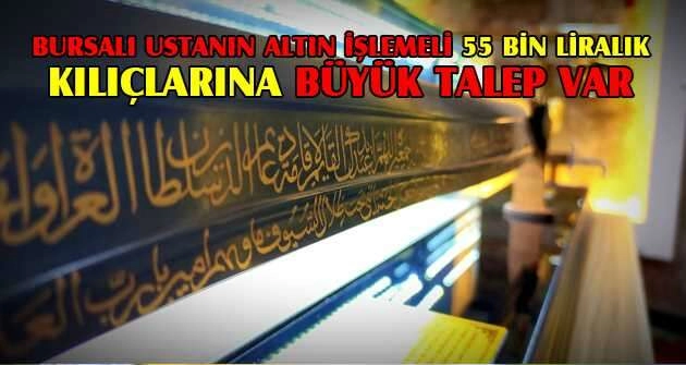 Altından kılıç yapıp yurt dışına satıyor