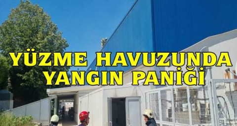 Yüzme havuzunda yangın paniği; 4 kişi dumandan etkilendi