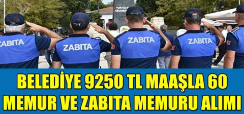 Fatih Belediyesi 60 Memur ve Zabıta Memuru alacak