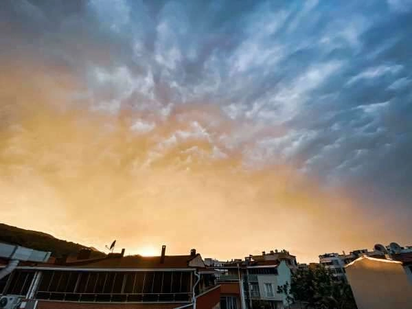 Bursa'da bulutlar kartpostallık görüntüler oluşturdu