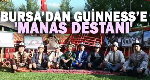 Bursa’dan Guinness’e 'Manas Destanı'