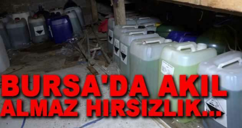 Bursa'da akıl almaz hırsızlık...Patronunu bidon bidon soydu