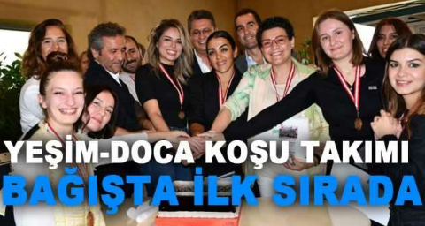 Yeşim-Doca Koşu Takımı bağışta ilk sırada