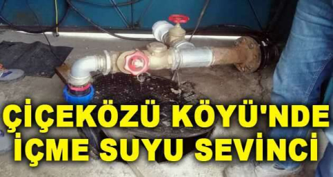ÇİÇEKÖZÜ KÖYÜ'NDE İÇME SUYU SEVİNCİ