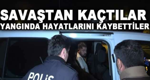 Savaştan kaçtılar yangında hayatlarını kaybettiler