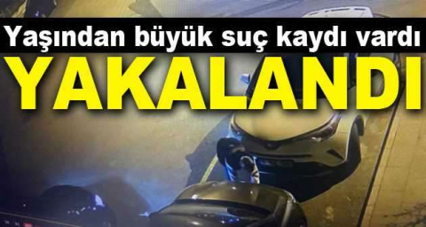 Yaşından büyük suç kaydı vardı, yakalandı