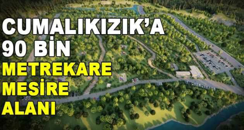 Cumalıkızık’a 90 bin metrekare mesire alanı
