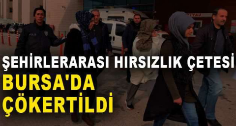 Şehirlerarası hırsızlık çetesi Bursa'da çökertildi