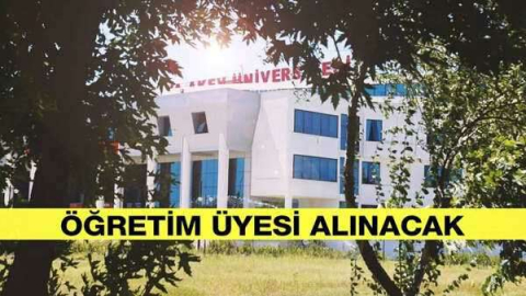 Antalya AKEV Üniversitesi Öğretim üyesi alım ilanı