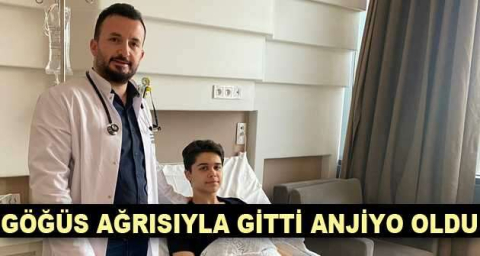 Göğüs ağrısıyla gitti anjiyo oldu