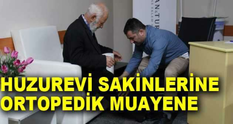 Huzurevi sakinlerine ortopedik muayene