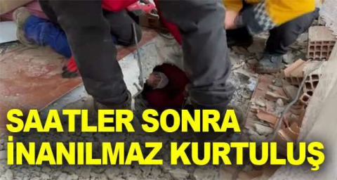  Enkaz altından saatler sonra inanılmaz kurtuluş
