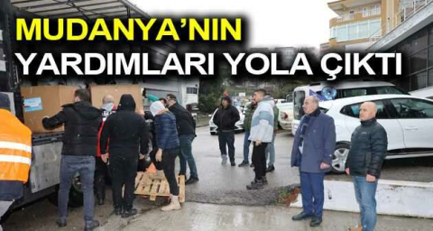 Mudanya’nın yardımları yola çıktı