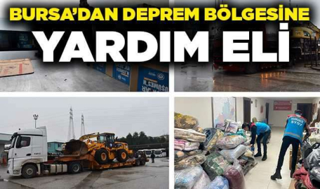 -KIZILAY BURSA’DAN DEPREM BÖLGELERİNE YARDIM ELİ