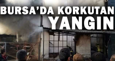 Bursa'da işyeri yangını! Mobilya imalathanelerine de sıçradı