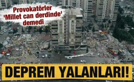 Depreden sonra provokatörlerin ortaya attığı yalanlar