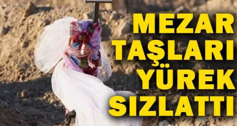 Depremde ölenlerin mezarlığında yürek yakan manzaralar