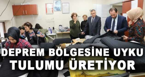 Olgunlaşma Enstitüsü deprem bölgesine uyku tulumu üretiyor